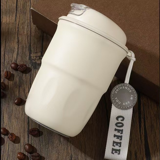 Pahar termic din oțel inoxidabil 316, izolație în vid, pentru femei, elegant și portabil, pentru cafea