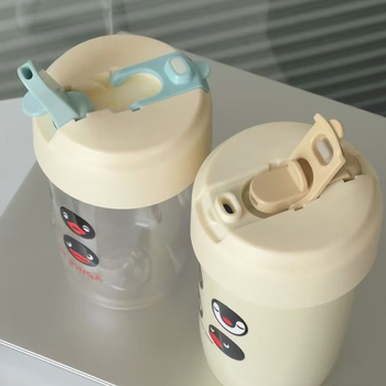 Ceașcă de cafea din oțel inoxidabil 316, izolație, cu pai, stil japonez drept, personalizabilă