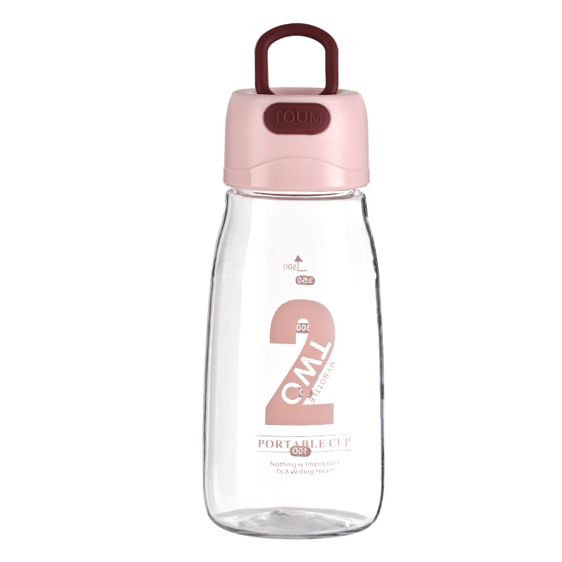 Sticlă de plastic cu mâner și strecurător, design spațial, pentru elevi