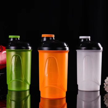 Shaker Tengfeng cu priză ușoară, culoare variată, capac rabatabil, model spiral pentru amestec proteic