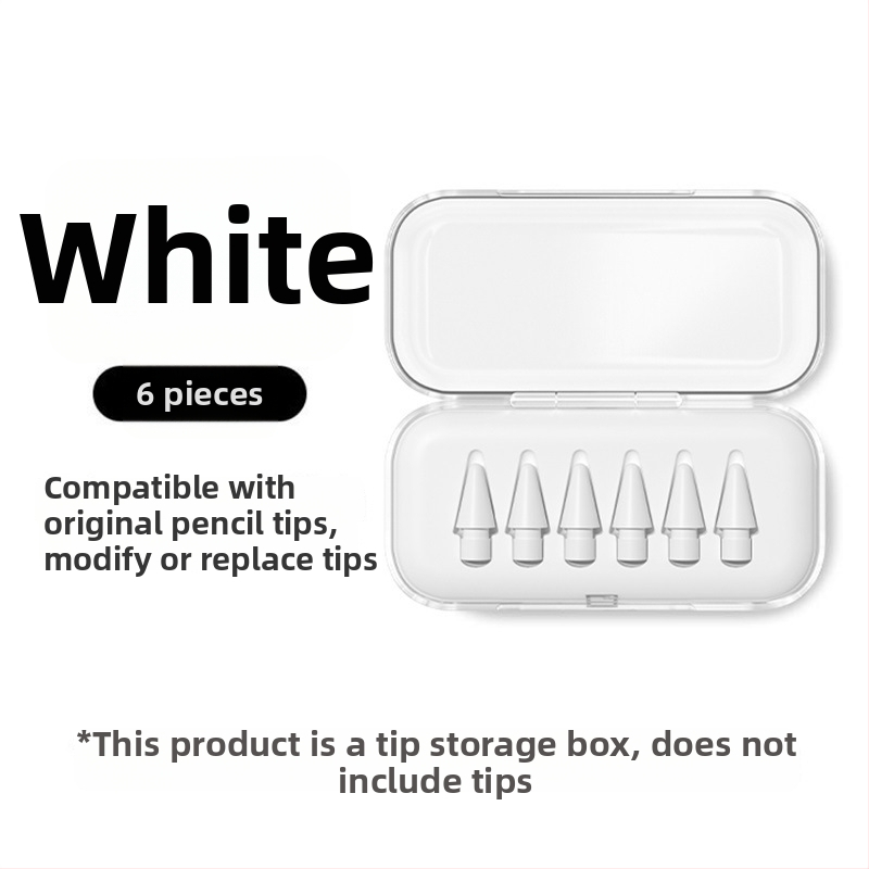 Priehľadná krabička na uloženie špičky Apple Pencil, vhodná pre úpravy a výmenu pre iPad stylus, univerzálna
