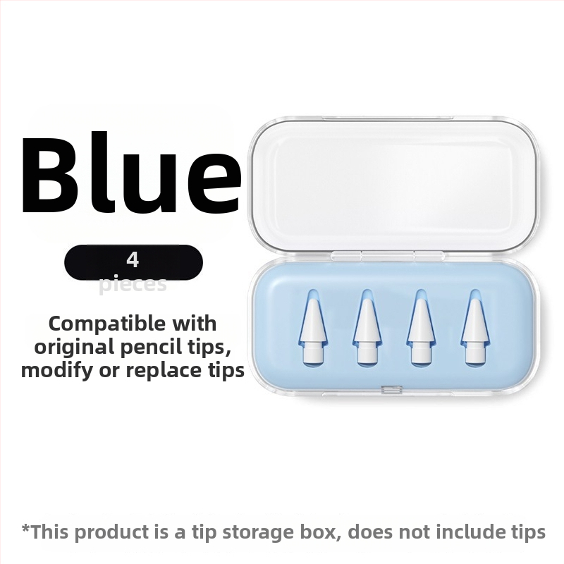 Priehľadná krabička na uloženie špičky Apple Pencil, vhodná pre úpravy a výmenu pre iPad stylus, univerzálna