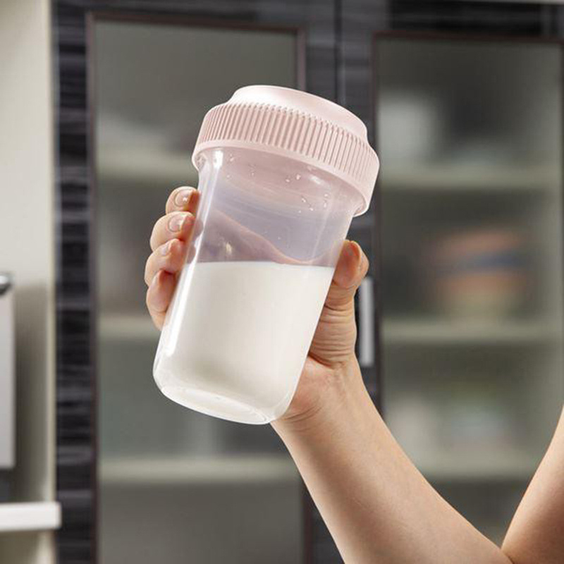 Shaker cu scară pentru sport și fitness, amestec de pudră proteică, recipient portabil pentru băut