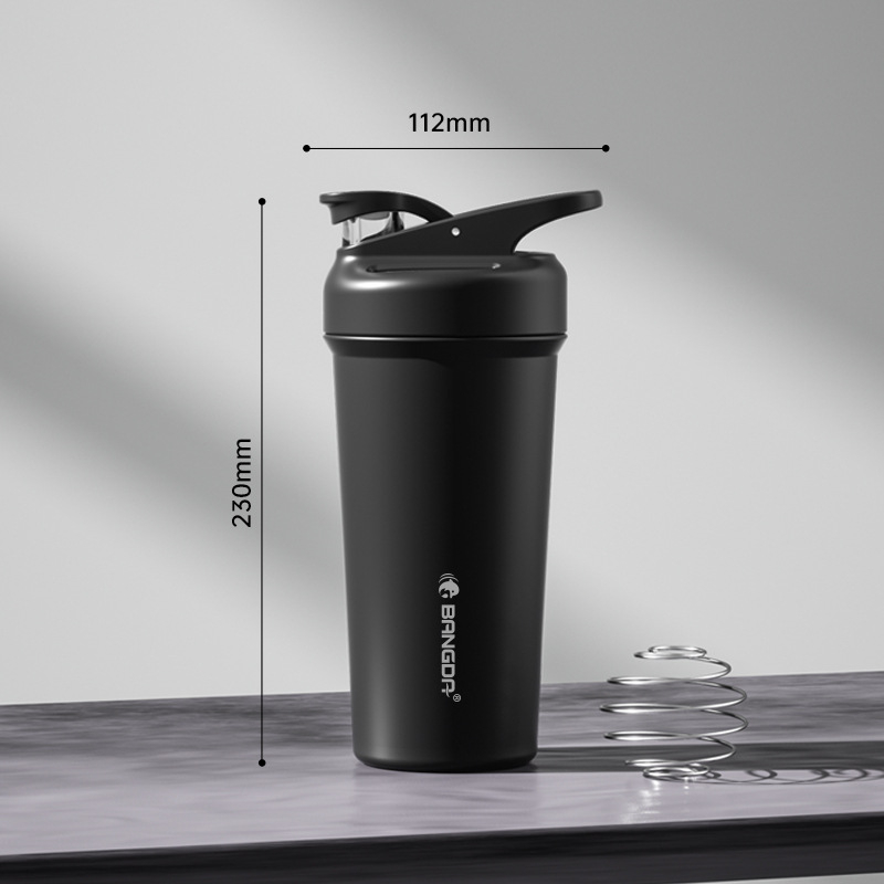 Bangda shaker fitness din oțel inoxidabil 316, cu marcaj de măsurare, capacitate mare, izolație în vid pentru amestecarea pudrei de proteine