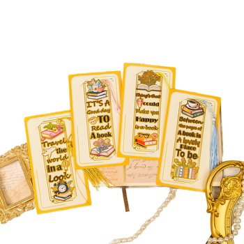 Marcaj de carte din metal pentru citire în limba engleză, cadou de lux, lucrat manual