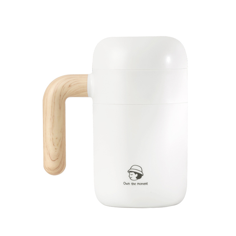 Cană automată de amestec cu magneți și încărcare wireless, din oțel inoxidabil, portabilă pentru cafea