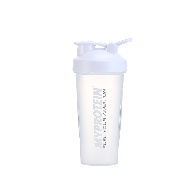 Pahar shaker din plastic de 800 ml pentru fitness în aer liber, cu scară de măsurare