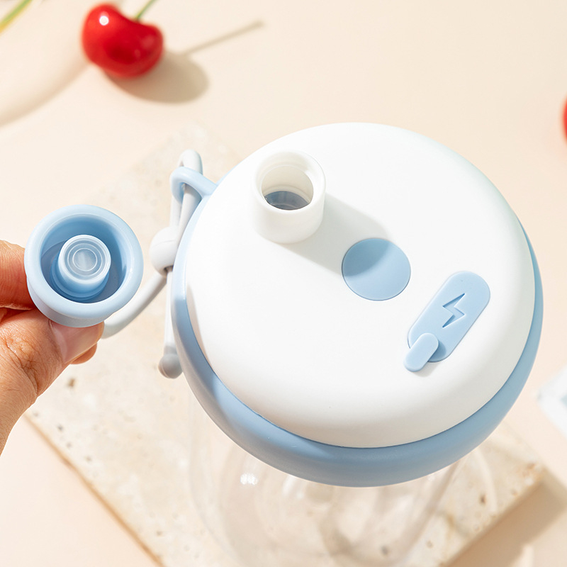 Căniță de amestec Type-C, cană electrică din material alimentar, rezistentă la temperaturi înalte, shaker pentru copii