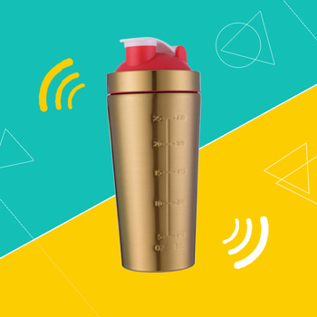 750 ml shaker από ανοξείδωτο ατσάλι 304, μονόστρωτο, για εξωτερική άσκηση, με κλίμακα μέτρησης, φορητό ποτήρι αυτοκινήτου