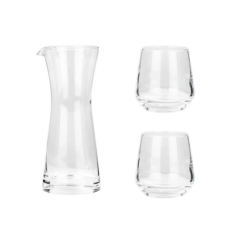 Set de cafea pour-over în stil japonez cu cafea de origine unică, latte, ceașcă de sticlă mică, transparentă și rezistentă la căldură, cană pentru servire comună