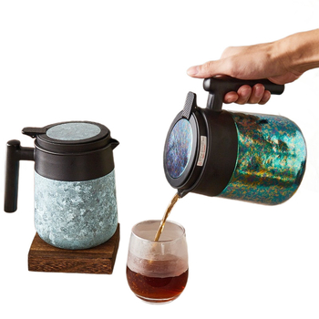 Recipient izolat din titan pentru uz casnic, capacitate mare; ceainic cu separare ceai-apă; ceainic sănătos pentru ceai și cafea