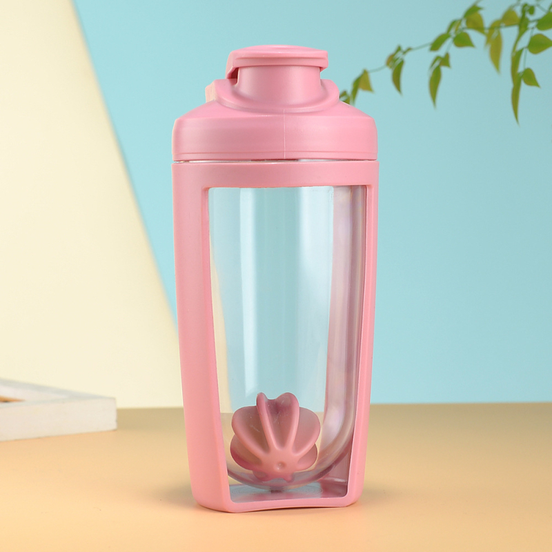 Ceașcă de shake portabilă cu dublu perete, pentru exterior, capacitate mare, amestec pentru pudră de proteine, recipient din plastic