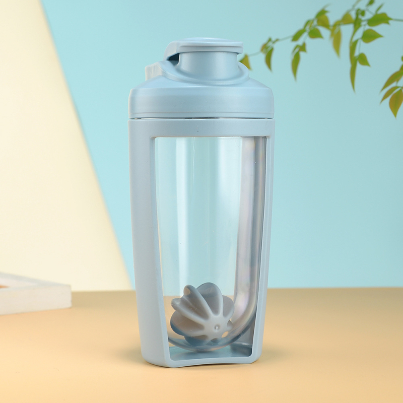 Ceașcă de shake portabilă cu dublu perete, pentru exterior, capacitate mare, amestec pentru pudră de proteine, recipient din plastic