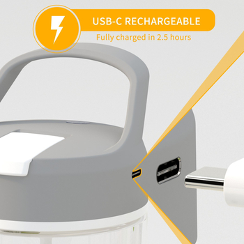 Cana electrică cu încărcare USB, cu amestecare automată pentru pudră de proteine, milkshake și cafea