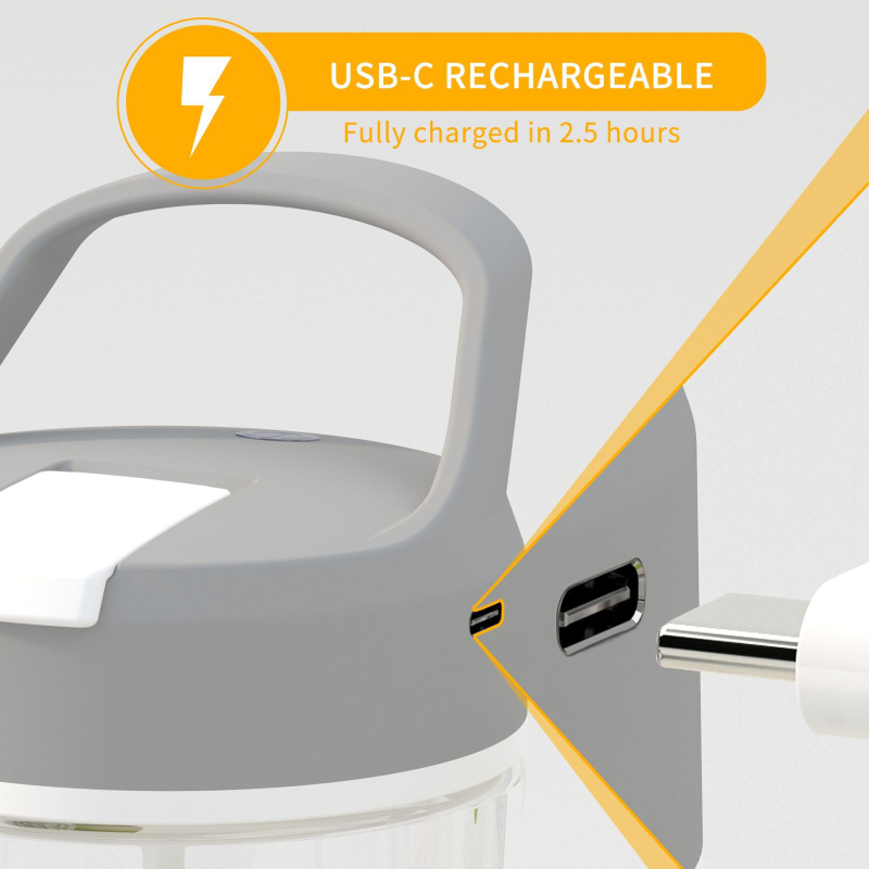 Cana electrică cu încărcare USB, cu amestecare automată pentru pudră de proteine, milkshake și cafea