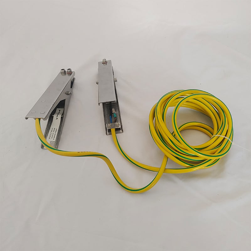 Eksplozijski otporna nehrđajuća čelična stezaljka za uzemljenje statičkog elektriciteta sa zvučnim i svjetlosnim alarmom, dvostruka stezaljka, za kemijske tvornice, skladišta nafte, benzinske postaje i skladišta
