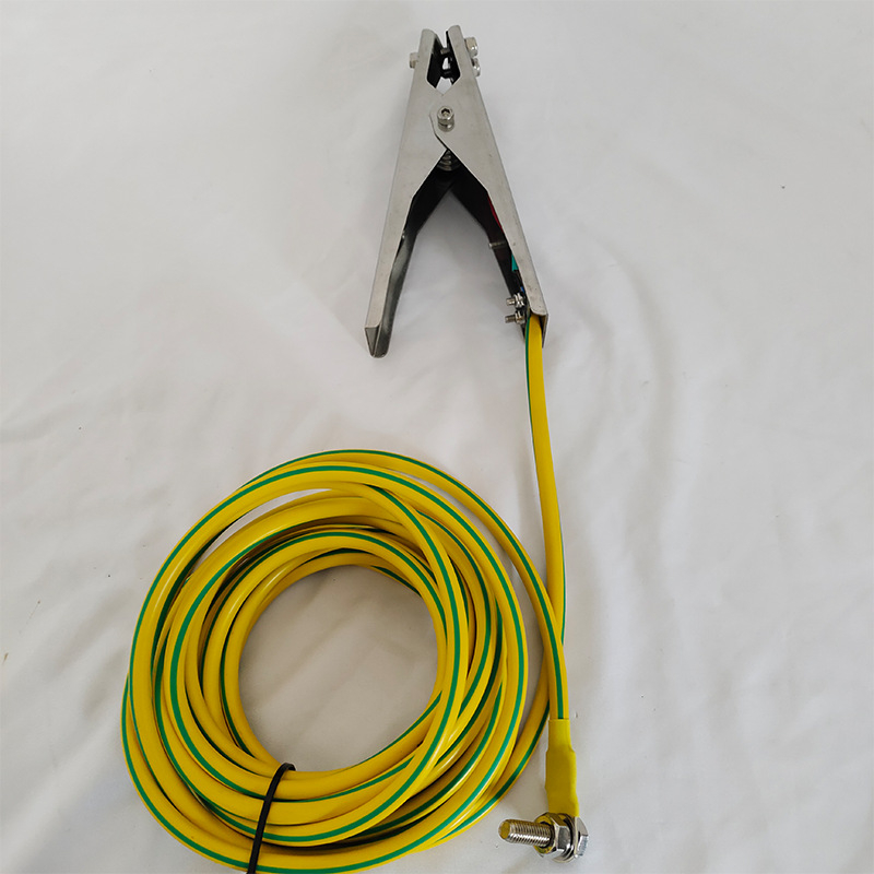 Eksplozijski otporna nehrđajuća čelična stezaljka za uzemljenje statičkog elektriciteta sa zvučnim i svjetlosnim alarmom, dvostruka stezaljka, za kemijske tvornice, skladišta nafte, benzinske postaje i skladišta
