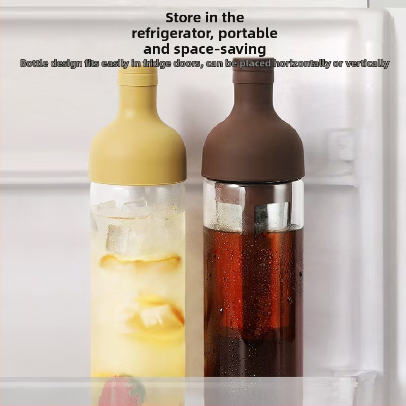 Cană din sticlă pentru cafea, cold brew și ceai la rece, capacitate mare, uz casnic