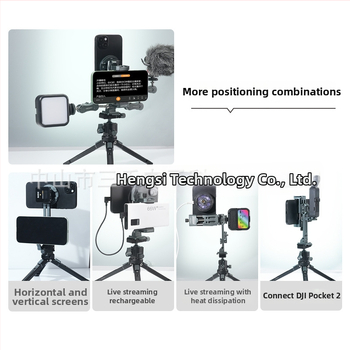 Teleprompter pre smartphone pre živé vysielanie s dvojkamerovým nastavením, na fotografovanie a natáčanie, na vodorovnú aj zvislú orientáciu, stolový statív