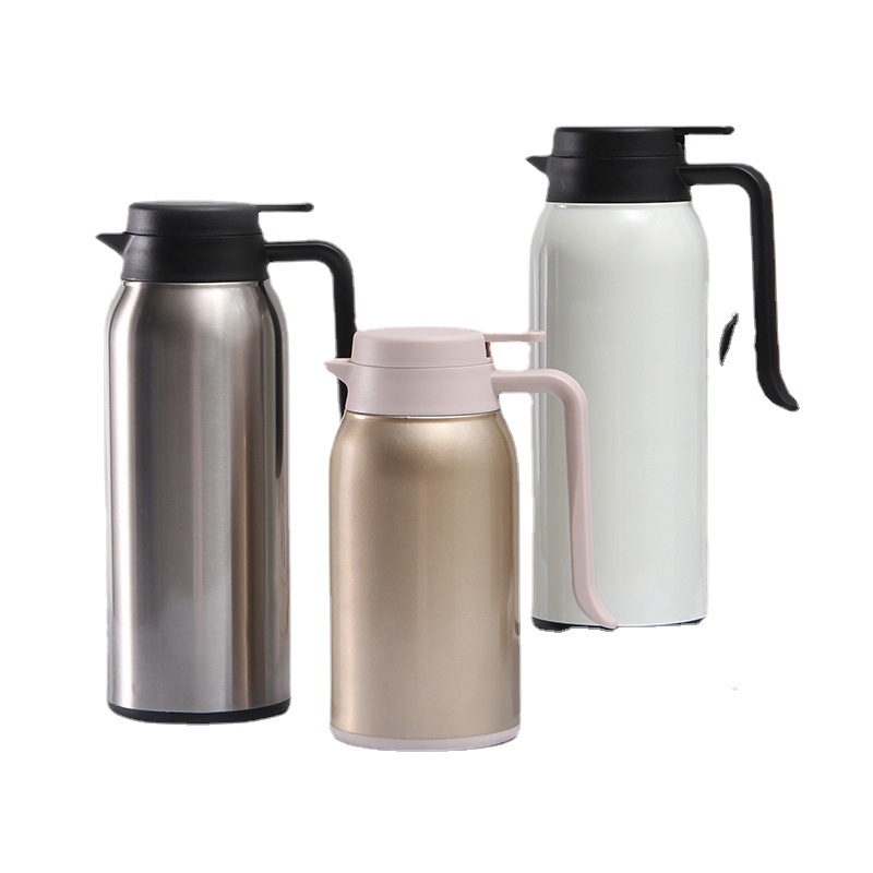 Termos din oțel inoxidabil 304, capacitate mare, izolat, pentru uz casnic, termos pentru cafea cu mâner, portabil pentru mașină, posibilitate imprimare logo