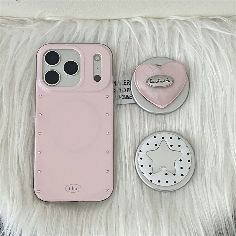 Korejski nadahnut minimalistički silikonski kućište sa zvjezdicom i mašnicom za iPhone 11–14 Pro/Max, ženstven dizajn