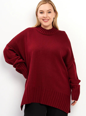 Oversize džemper za žene, pleteni ležerni top