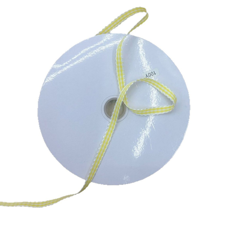 1 cm karirana traka s resicama na kraju, za dodatke za kosu i DIY pakiranje