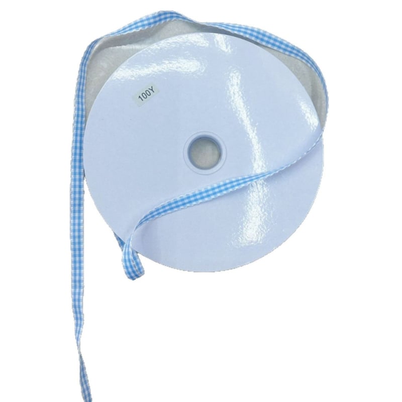 1 cm karirana traka s resicama na kraju, za dodatke za kosu i DIY pakiranje