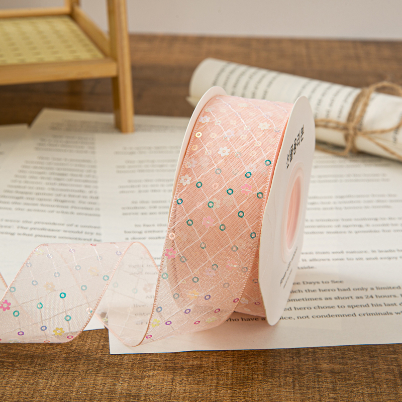 4 cm okrugla šljokičasta mrežasta tkanina, mekani til, dodaci za kapu i odjeću, scenografija, DIY traka