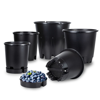 Ghiveci din plastic pentru afine, 30 L, rotund, aerisit, rezistent și durabil
