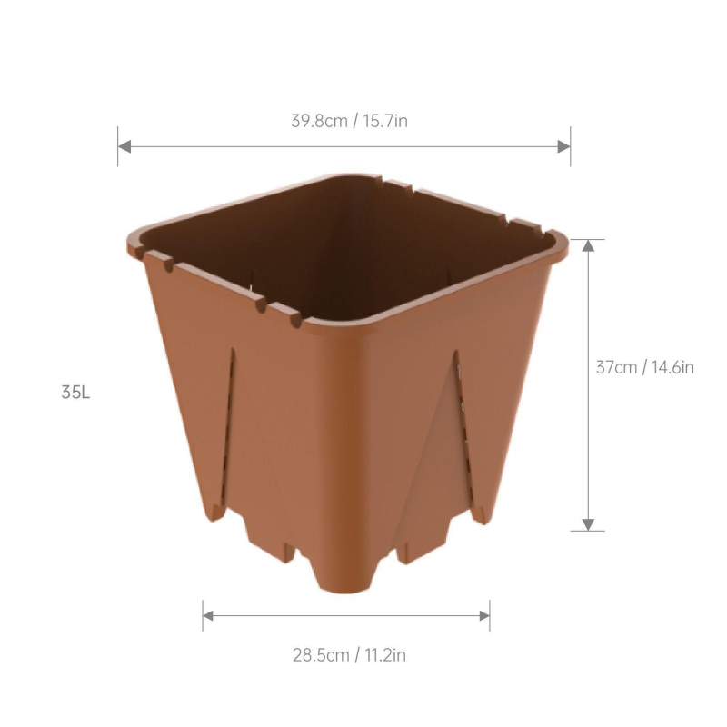 Ghiveci din plastic pentru afine, 30 L, rotund, aerisit, rezistent și durabil