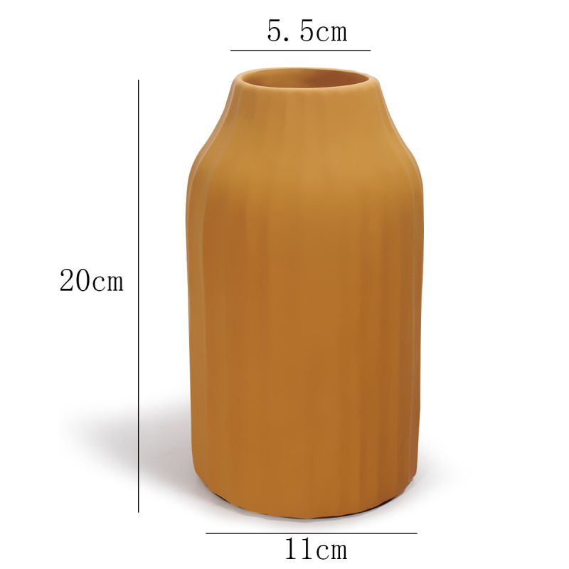 Ghiveci Nordic Abstract Morandi și vază, cu finisaj lacuit manual, decor interior de inspirație pastorală