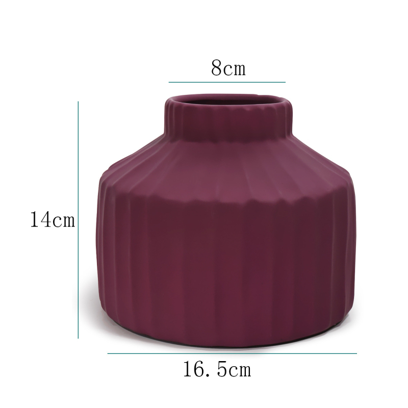 Ghiveci Nordic Abstract Morandi și vază, cu finisaj lacuit manual, decor interior de inspirație pastorală
