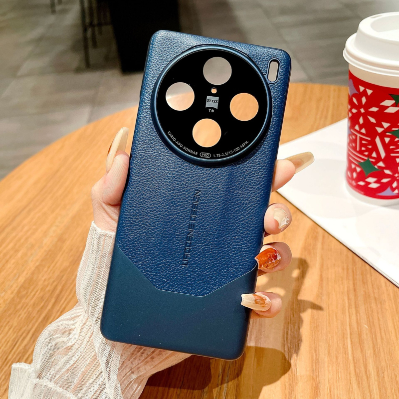 Kućište za mobitel Vivo X200 Pro s lychee teksturom, PU umjetna koža, potpuno prekrivanje, otporno na padove, kompatibilno s Vivo X200 Pro i X100, model S19
