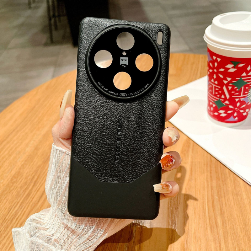 Kućište za mobitel Vivo X200 Pro s lychee teksturom, PU umjetna koža, potpuno prekrivanje, otporno na padove, kompatibilno s Vivo X200 Pro i X100, model S19