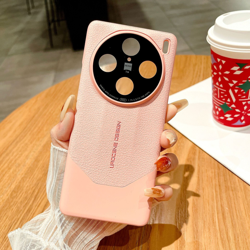 Kućište za mobitel Vivo X200 Pro s lychee teksturom, PU umjetna koža, potpuno prekrivanje, otporno na padove, kompatibilno s Vivo X200 Pro i X100, model S19