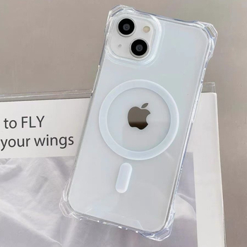 Акрилен двуедин магнитен калъф с каишка за четири ъгъла за iPhone 16 Pro и iPhone 17 Pro Max