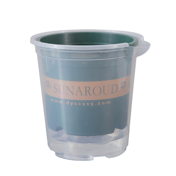 Ghiveci autoirigant din plastic cu două straturi pentru balcon interior, rezervor de apă transparent