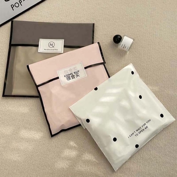 Pungi plate din plastic pentru imprimarea logo-ului, ambalaj cadou pentru haine feminine – mai multe dimensiuni