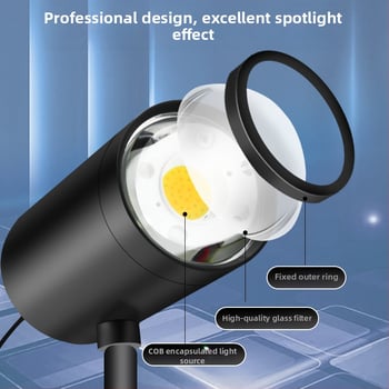 40W lampa na fotenie šperkov RGB, nastaviteľná jas, samostatný zdroj napájania