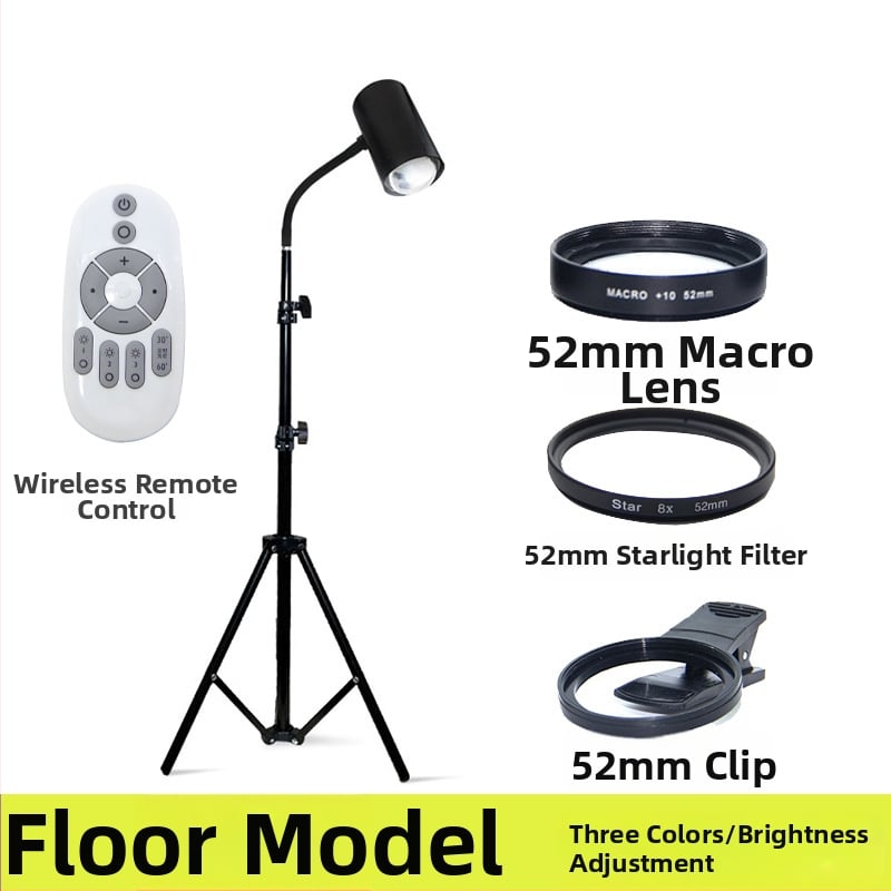 40W lampa na fotenie šperkov RGB, nastaviteľná jas, samostatný zdroj napájania