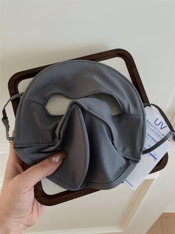 Maska za cijelo lice s UV zaštitom, prozračna ice silk tkanina, ljetna unisex maska za lice s ušnim petljama