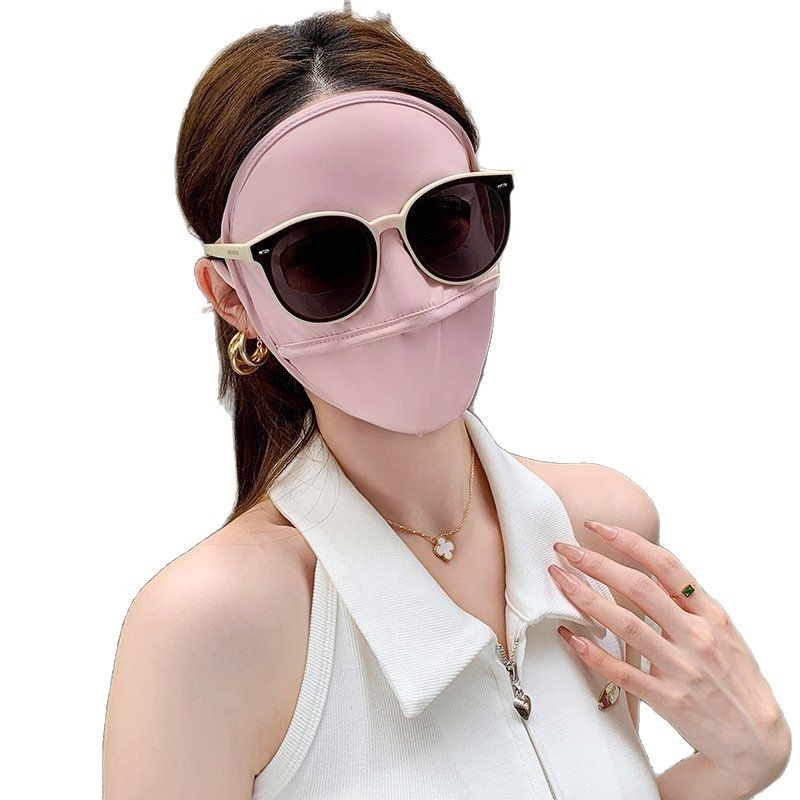 Maska za cijelo lice s UV zaštitom, 3D dizajn, ledena svila, nakon estetske procedure, unisex