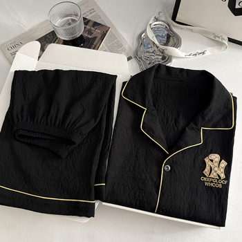 Muški pijama set od cloud cottona, majica s kratkim rukavima i šorcima, lagan, modal materijal
