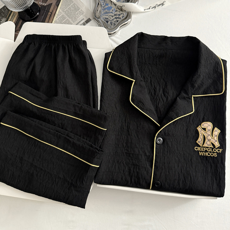 Muški pijama set od cloud cottona, majica s kratkim rukavima i šorcima, lagan, modal materijal