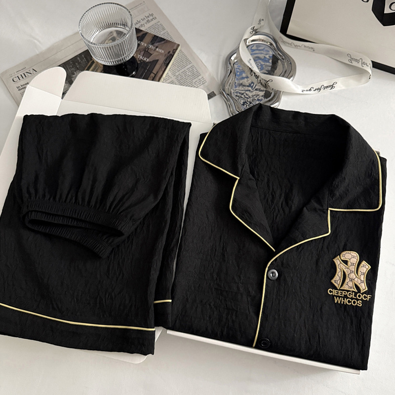 Muški pijama set od cloud cottona, majica s kratkim rukavima i šorcima, lagan, modal materijal
