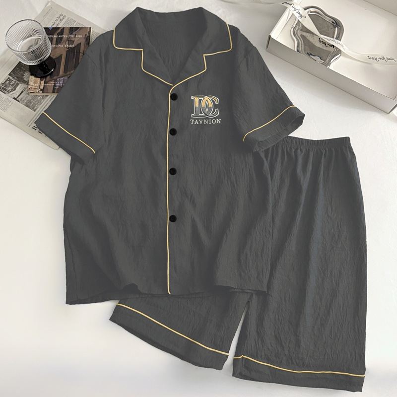 Muški pijama set od cloud cottona, majica s kratkim rukavima i šorcima, lagan, modal materijal