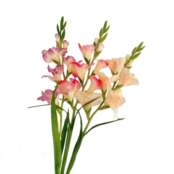 Fir de gladiolă din mătase, ramură unică, decor pentru sufragerie, aranjamente florale