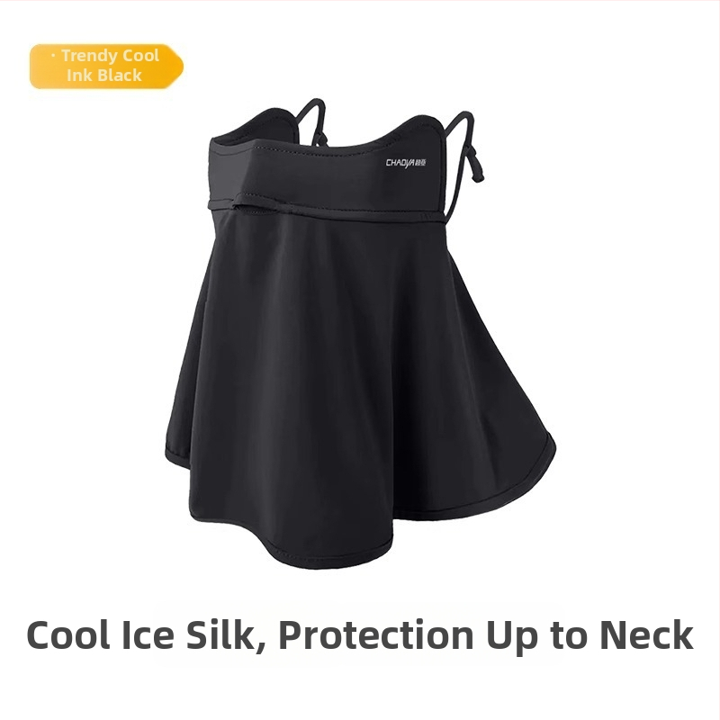 Ljetna vanjska maska za zaštitu od sunca za lice i vrat, od ice silk, tanki šal