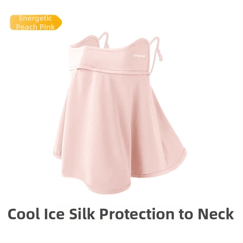 Ljetna vanjska maska za zaštitu od sunca za lice i vrat, od ice silk, tanki šal
